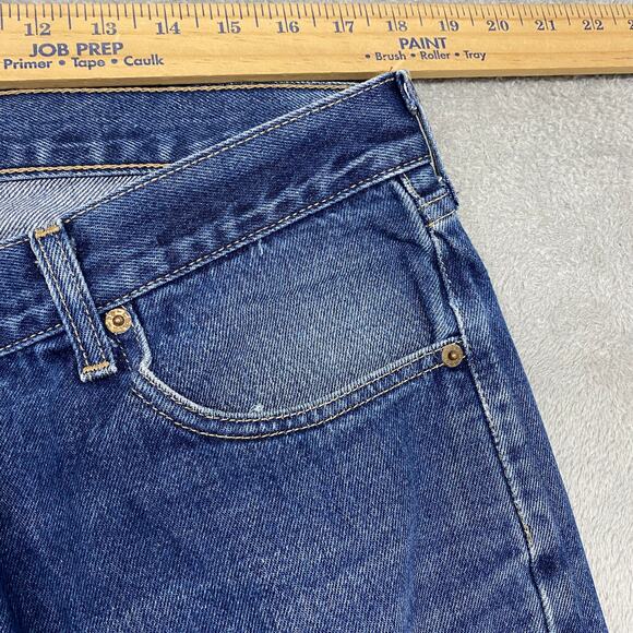Levis 582 Jeans Mens 36 Button Fly Medium Wash Distressed 29 Inseam Vintage - Picture 5 of 13